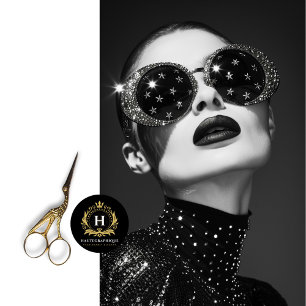 Starry Rhinestone Sunglasses Decoupage Tissue Paper