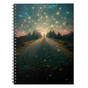 Starry Road Fantasy Landscape Sci-Fi Notebook