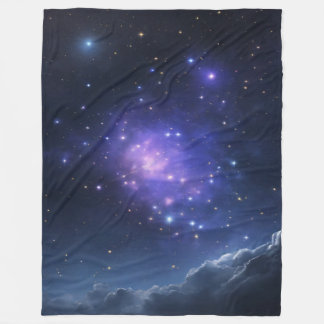 Starry Serenity: Stars in the Sky Printed Blanket