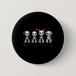 Starry Skeleton Dogs Shirt Cute Halloween Dog Art 6 Cm Round Badge