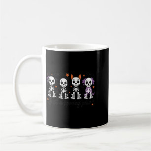 Starry Skeleton Dogs Shirt Cute Halloween Dog Art Coffee Mug