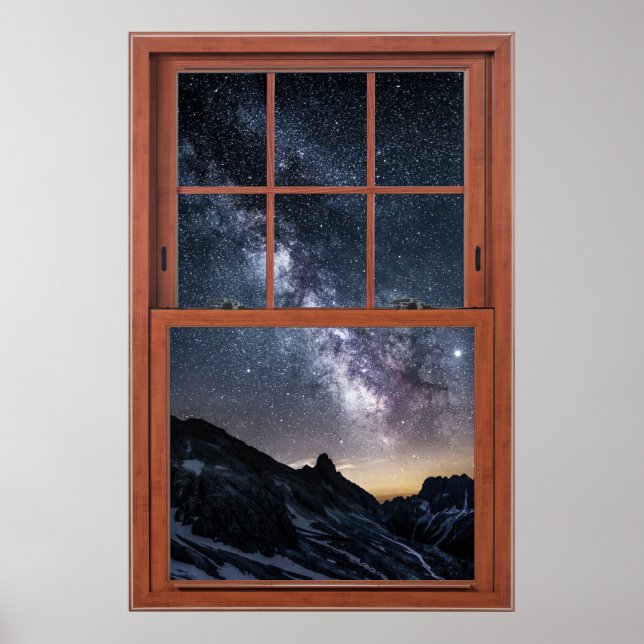 Starry Skies Window Illusion - Fake Window Poster (Front)