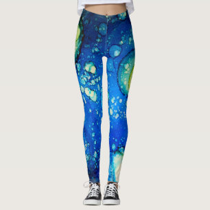 Starry Sky Alcohol Ink Painting Leggings