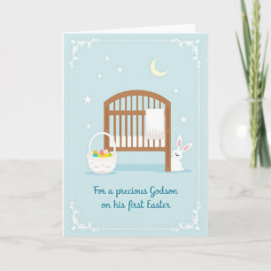 Starry Sky Baby Crib Scene Card