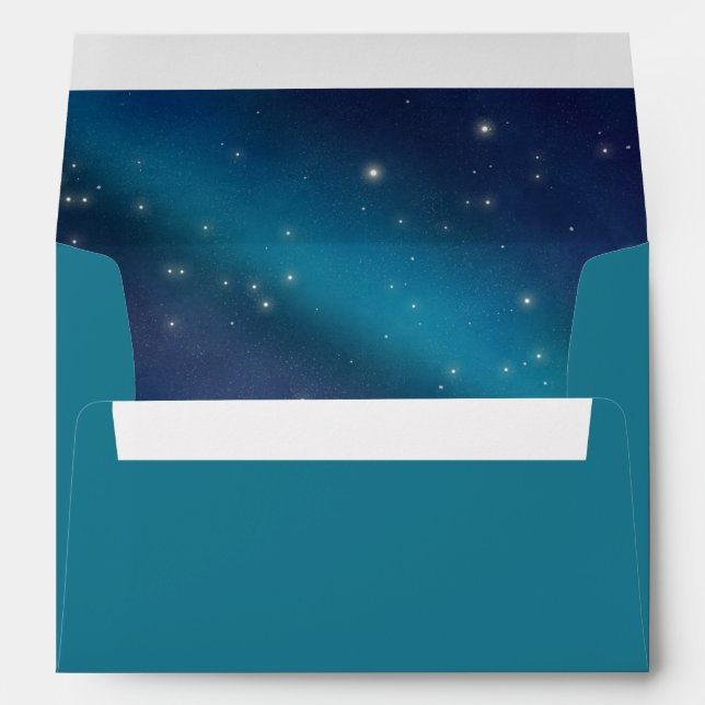 Starry Sky Blue Envelope (Back (Bottom))