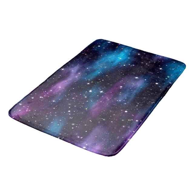 Starry Sky Galaxy Bath Mat (Angled)