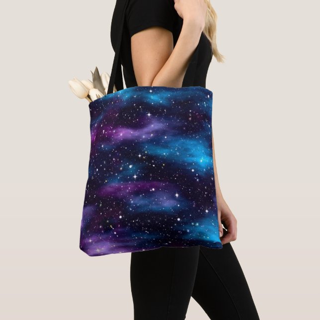 Starry Sky Galaxy Tote Bag (Close Up)