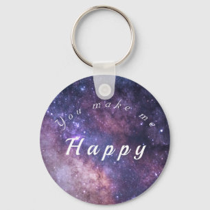 Starry sky key ring