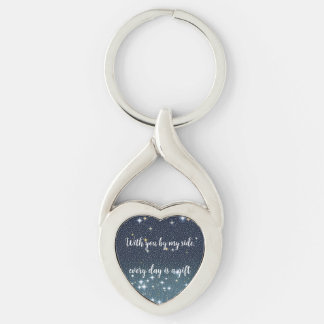 Starry sky key ring