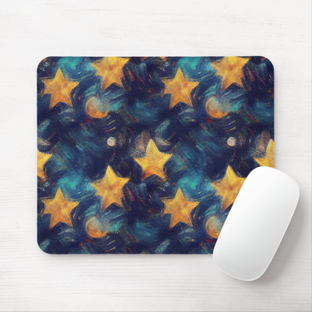 Starry Sky Mouse Pad (With Mouse)