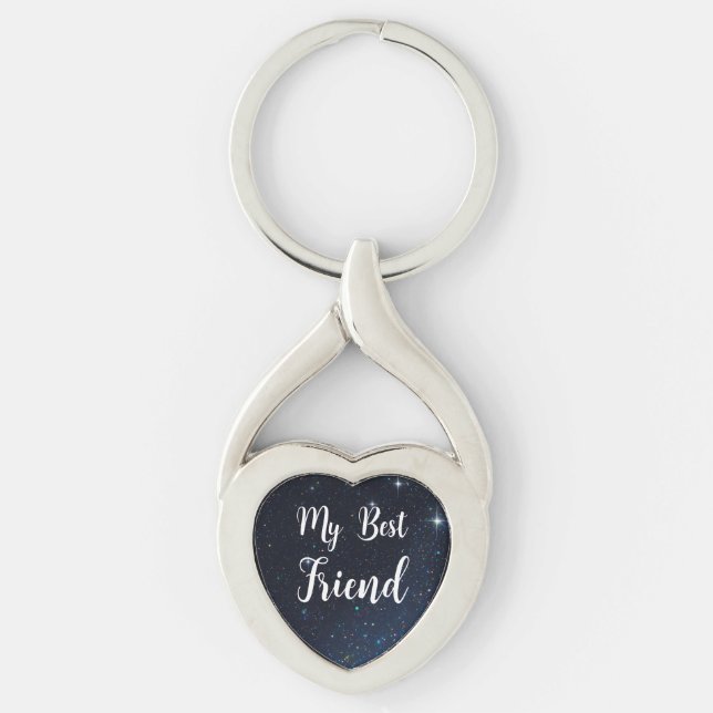 starry sky pattern key ring (Front)
