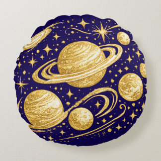 Starry Sky Round Cushion