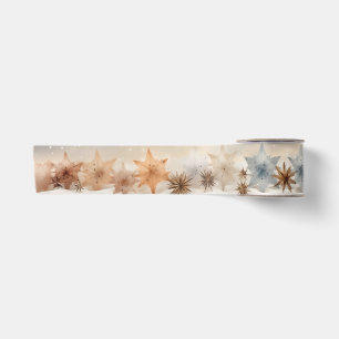 Starry Snowflake Satin Ribbon