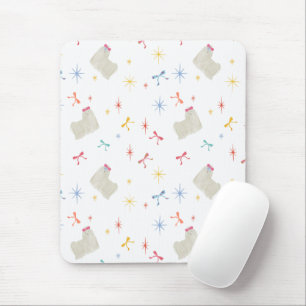 Starry Sparkle Cute Puppy Wishes Mouse Pad
