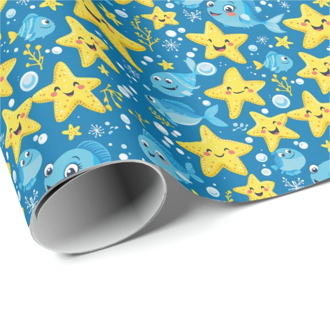 Starry Splash Wrapping Paper (Roll Corner)