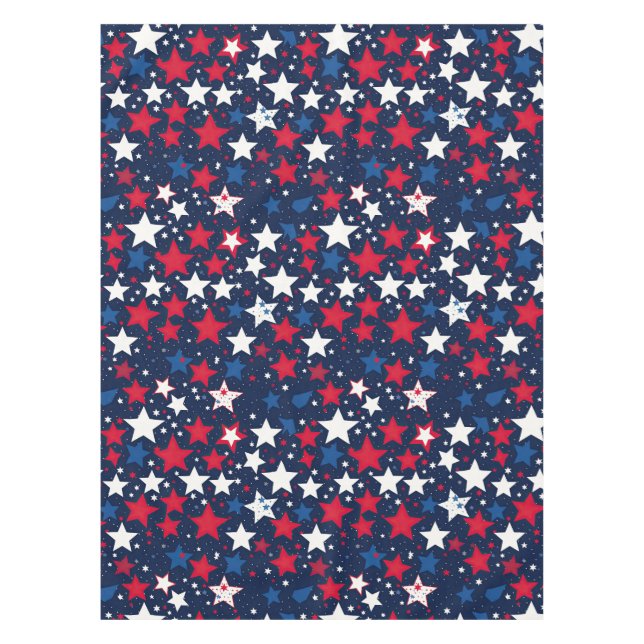 Starry Splendour: Red, White & Blue  Tablecloth (Front)