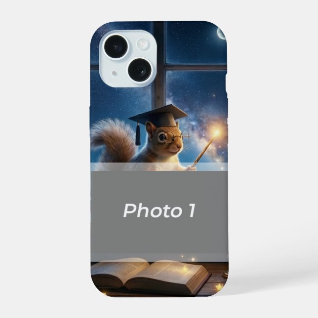 Starry Squirrel Teacher Appreciation iPhone Case (Back)
