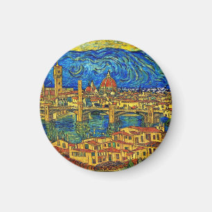 Starry Starry Night Florence Italy Magnet