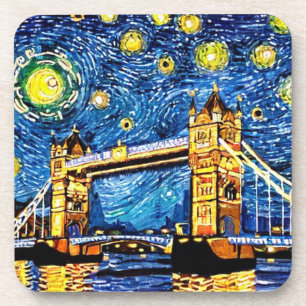 Starry Starry Night London England Coaster