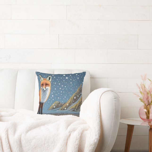 Starry Starry Night Storybook Fox Cushion (Couch)
