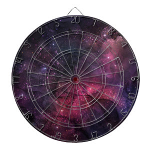Starry Stars Outer Space Galaxy Planetary Pattern Dartboard