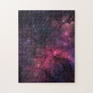Starry Stars Outer Space Galaxy Planetary Pattern Jigsaw Puzzle