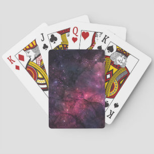 Starry Stars Outer Space Galaxy Planetary Pattern Playing Cards