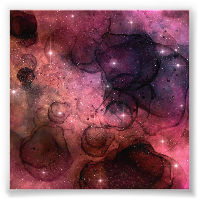 Starry Stars Space Galaxy Pattern Outer Space Photo Print (Front)