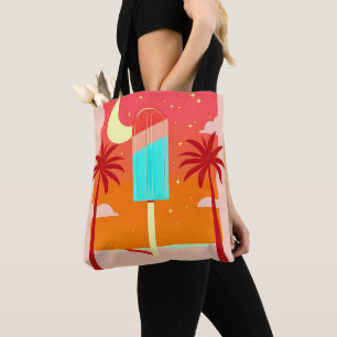 Starry Summer Palm Ice Oasis Tote Bag