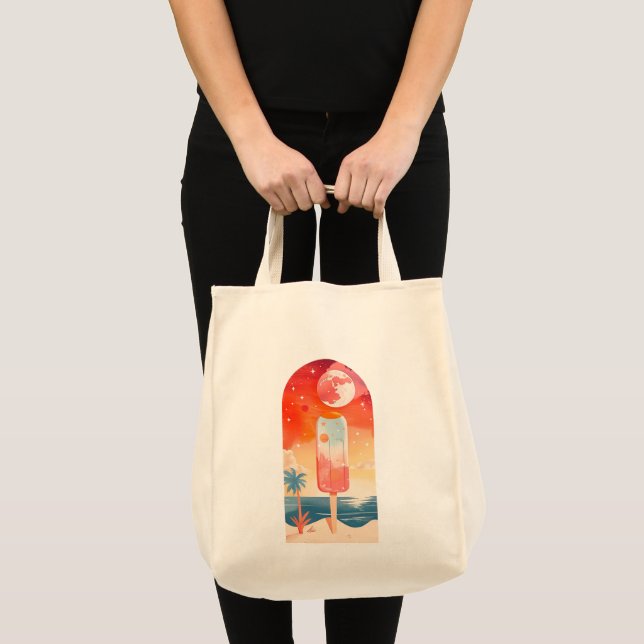 Starry Summer Tropical Night Tote Bag (Front (Product))