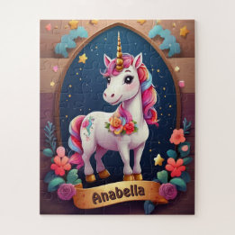 Starry Unicorn Dreams Personalised Jigsaw Puzzle