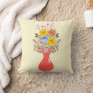 Starry Vase Blooms Cushion