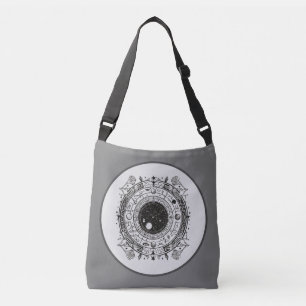 Starry Visions: Elegant Zodiac and Celestial Crossbody Bag
