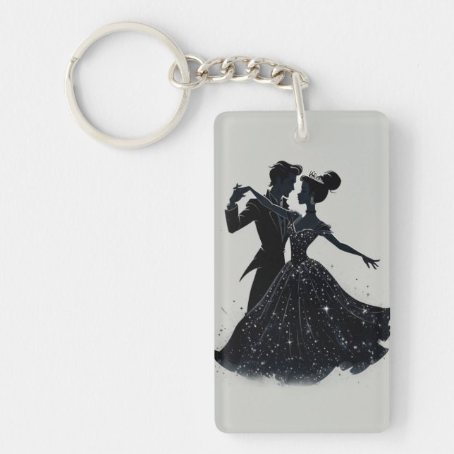 Starry Waltz Couple Keychain (Front)
