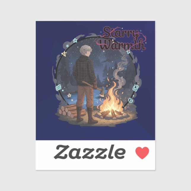 Starry Warmth - Lumberjack Anime Boy by Campfire (Sheet)