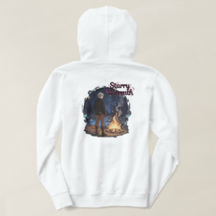 Starry Warmth - Lumberjack Anime Boy by Campfire Hoodie