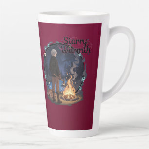 Starry Warmth - Lumberjack Anime Boy by Campfire Latte Mug