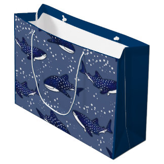 Starry Whale Shark (Dark) Large Gift Bag