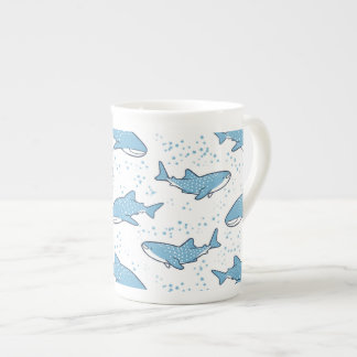 Starry Whale Shark (Light) Bone China Mug