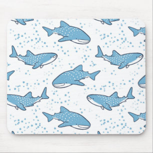 Starry Whale Shark (Light) Mouse Pad