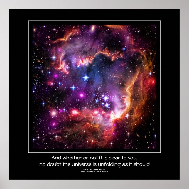 Starry Wingtip of Small Magellanic Cloud Poster (Front)