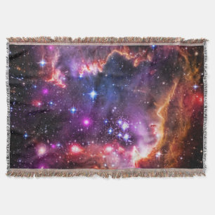 Starry Wingtip of Small Magellanic Cloud Throw Blanket