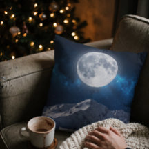 Starry Winter Night Landscape