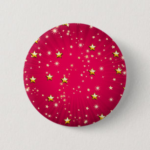 Stars 6 Cm Round Badge