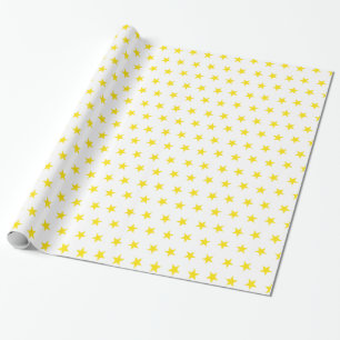 Stars 8 Yellow Wrapping Paper