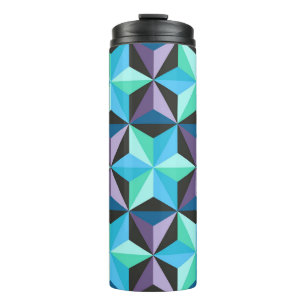 Stars Abstract Geometric Patchwork Thermal Tumbler