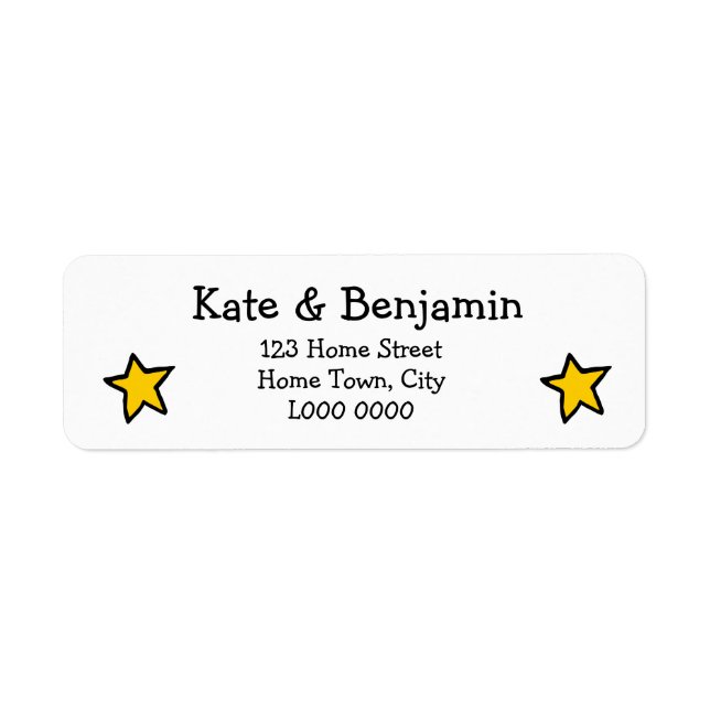 Stars Address Label Return Address Label (Front)