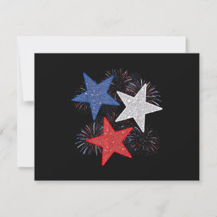 Stars American Flag Fireworks 4th Of July Independ Save The Date