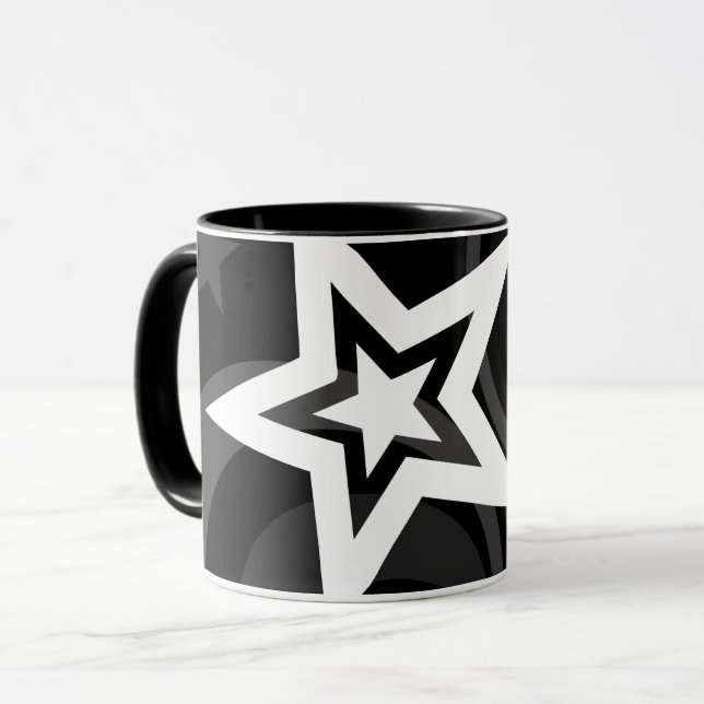 Stars and Circles Mug (Front Left)