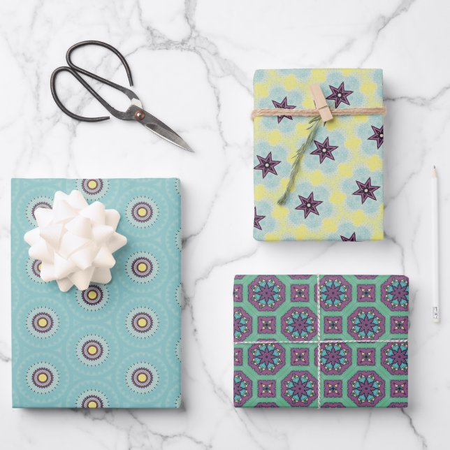 Stars and circles Paper Pack 66b (Front)